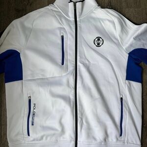 Polo Sport Performance White/Blue Zip-Up Track Jacket